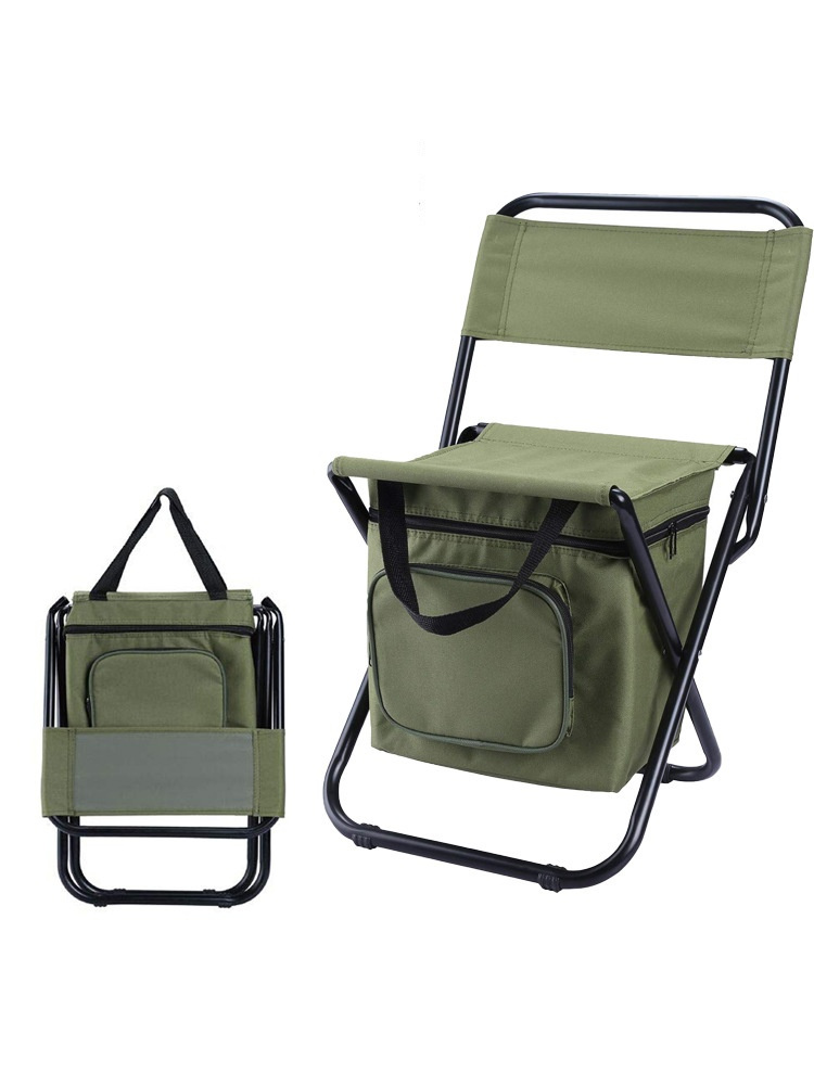 キャンプ用品 折り畳み椅子テーブル一体型 背もたれ付き