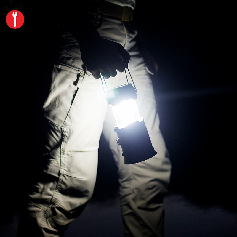 キャンプ用品 太陽光充電式折りたたみ携帯型ランタン