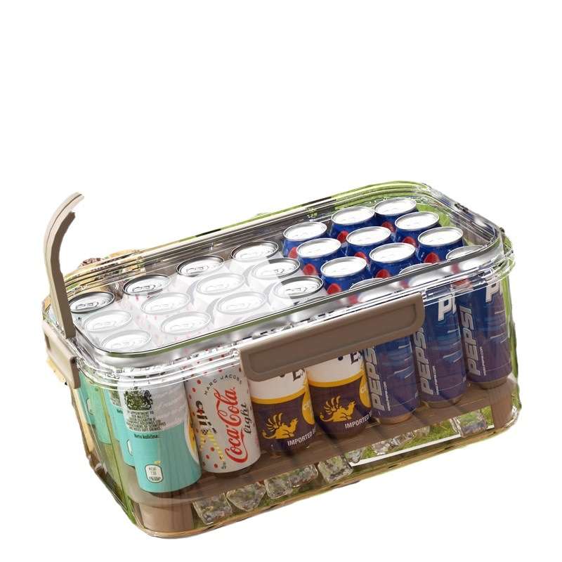 キャンプ用品 透明マルチクーラーボックス