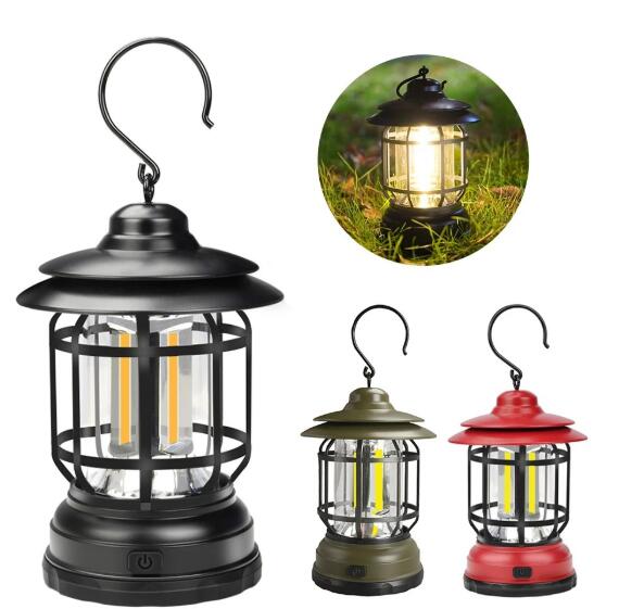 キャンプ用品 手持ち馬灯風ランタン 屋外キャンプ灯 吊り下げ式