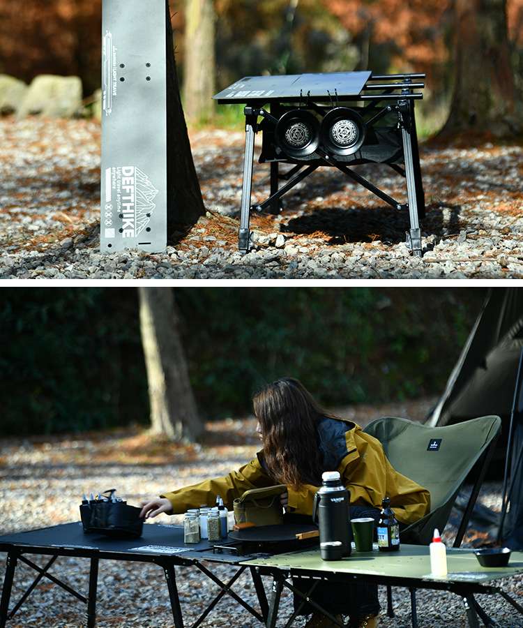 キャンプ用品  多機能アウトドアテーブルセット