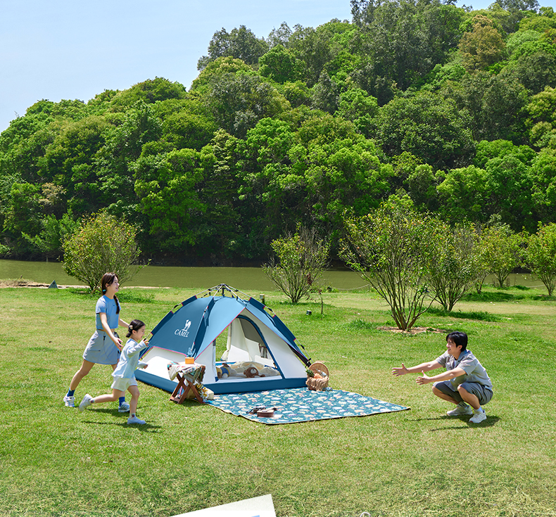 キャンプ用品 ワンタッチ式自動開閉テント