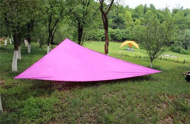 キャンプ用品 三角形タープ天幕 防水日よけ遮熱折りたたみ収納