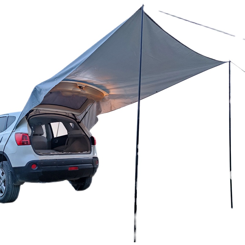 キャンプ用品 車連結型大型日除け天幕