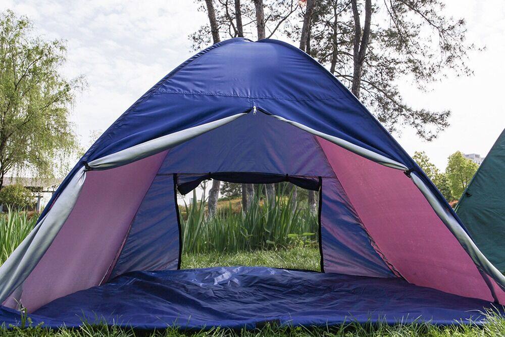 キャンプ用品 簡単設営ワンタッチ式軽量ドーム型テント