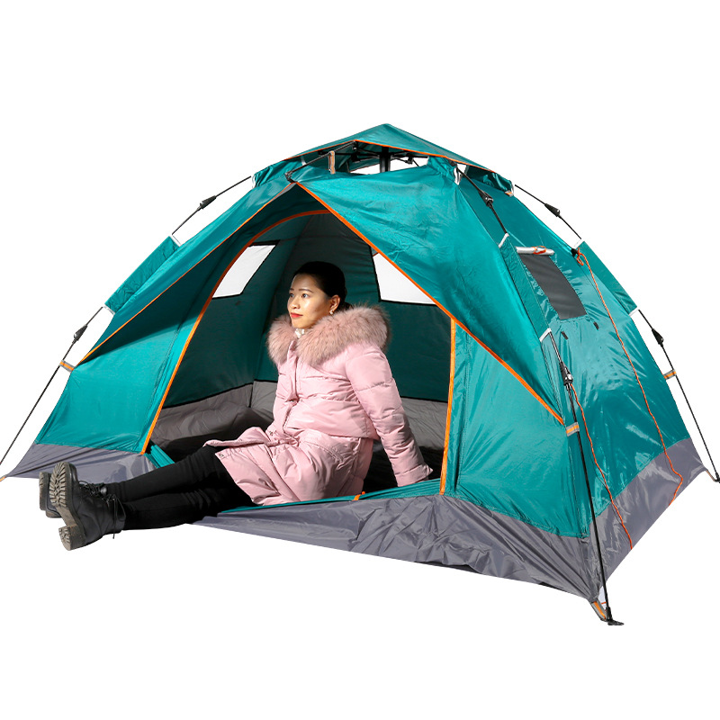 キャンプ用品 自動組み立て式ドーム型テント