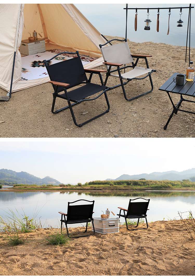 キャンプ用品  折りたたみ式キャンプチェア 渓流座り心地