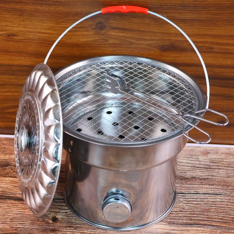 キャンプ用品 折りたたみ式 缶型焚き火台