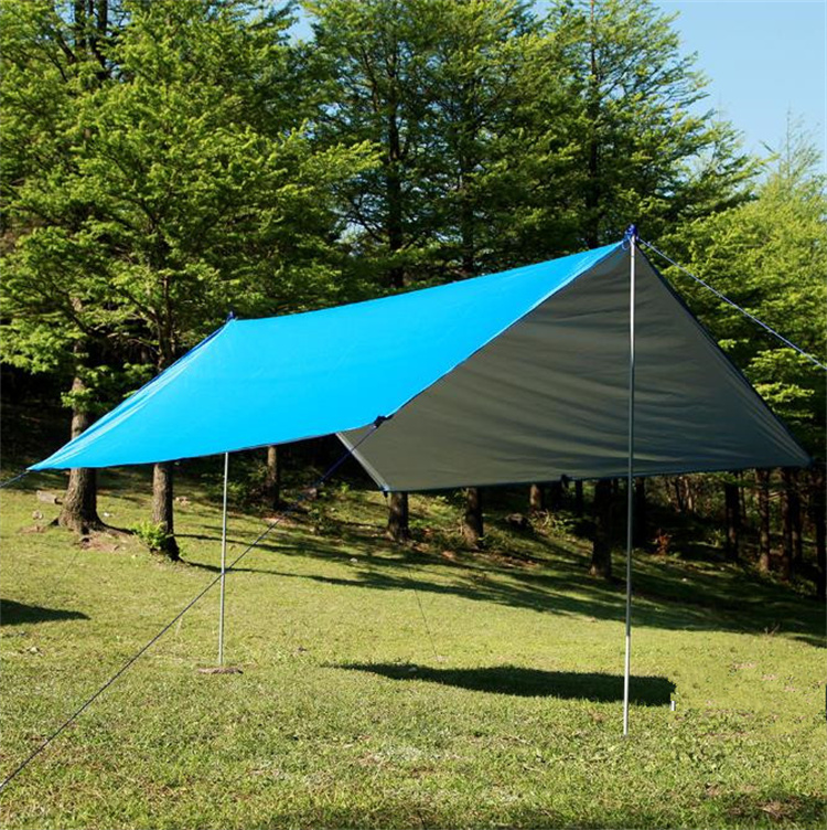 キャンプ用品 防水タープ 軽量多機能 屋外天幕 持ち運び便利