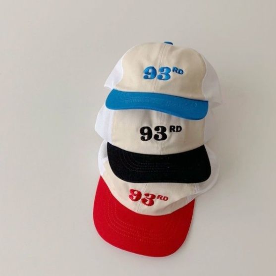 キャップ　メンズ メッシュ通気性抜群 ツバ配色ベースボールキャップ