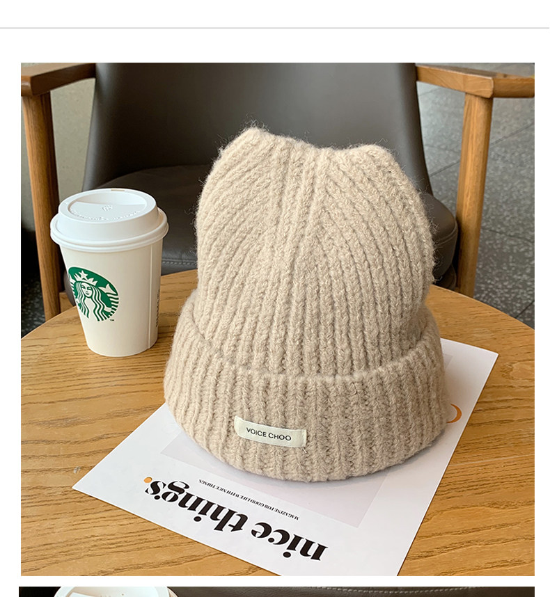 メンズ キャップ もこもこボア素材のワッチ型ニット帽