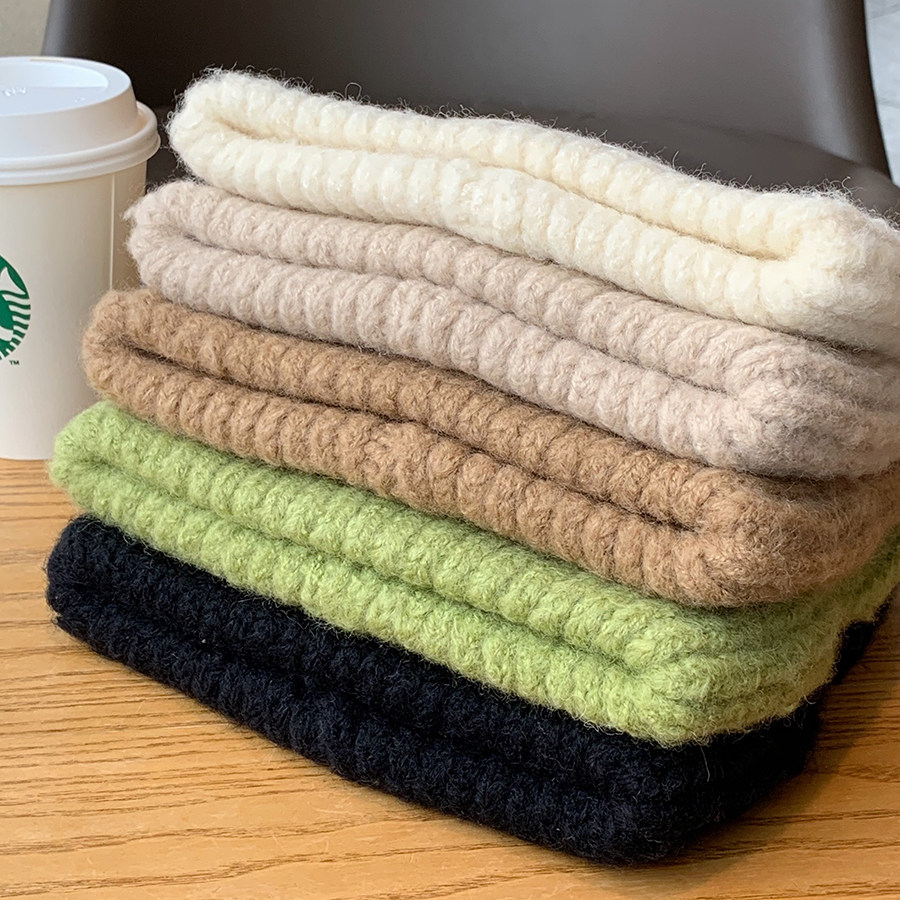 メンズ キャップ もこもこボア素材のワッチ型ニット帽