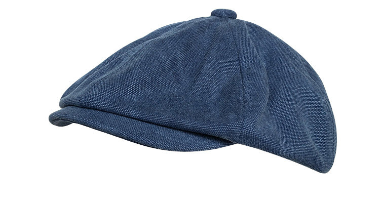 メンズ キャップ 八方縫製リネン調生地クラシックハンチング帽