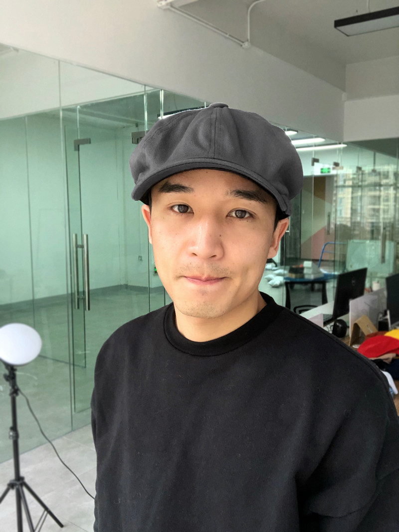 キャップ　メンズ 八角形ワークスタイル綿素材ハンチング帽