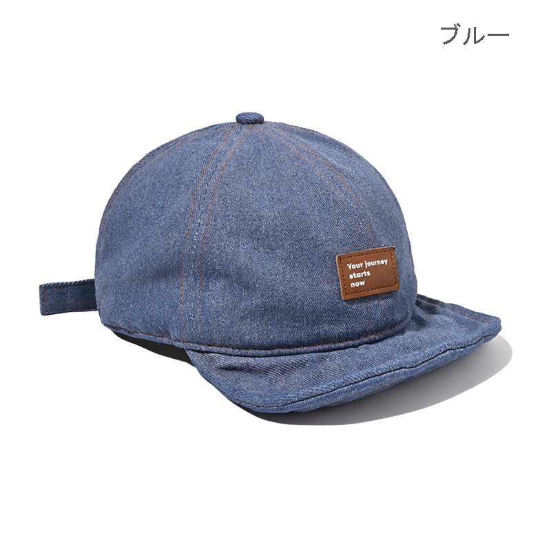 キャップ　メンズ メンズ デニム ベースボールキャップ 日よけ つば広 2025新作 全3色