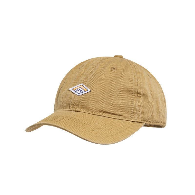 キャップ　メンズ 山岳ワッペン付き ソフトキャップ