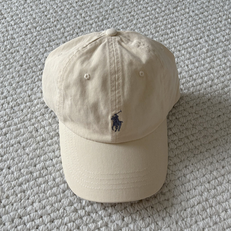 キャップ　メンズ 上質素材 馬刺繍 ベーシックキャップ