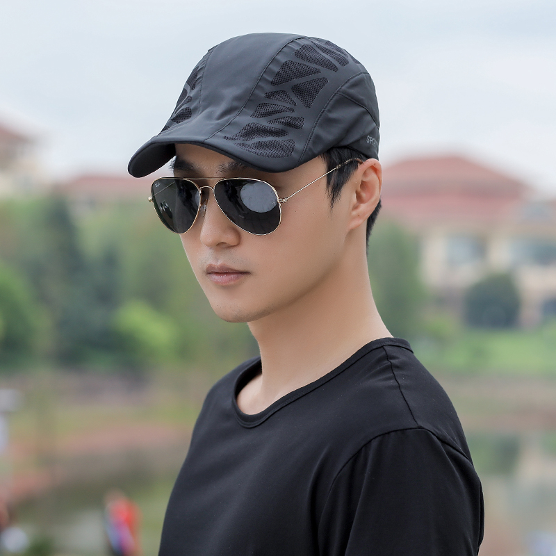 キャップ メンズ 通気性抜群メッシュパネル付きスポーツキャップ