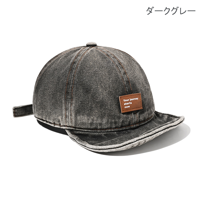 キャップ　メンズ メンズ デニム ベースボールキャップ 日よけ つば広 2025新作 全3色