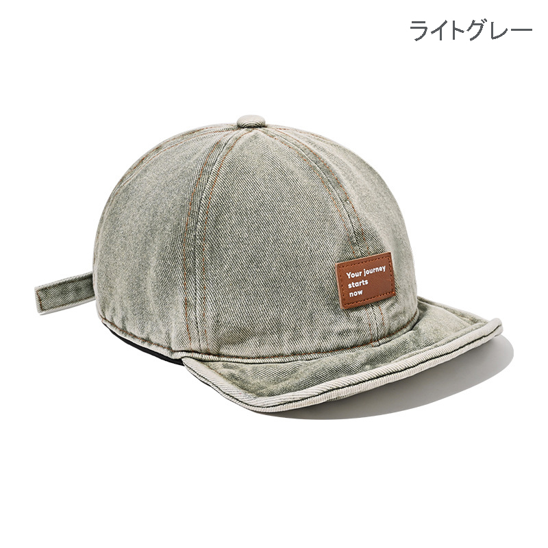 キャップ　メンズ メンズ デニム ベースボールキャップ 日よけ つば広 2025新作 全3色