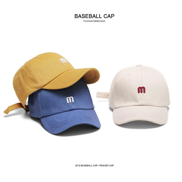 キャップ　メンズ シンプルワンポイント ベースボールキャップ