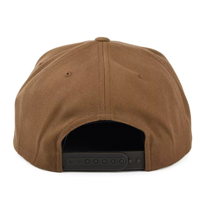 メンズ キャップ 刺繍ワッペン付きフラットつば野球帽