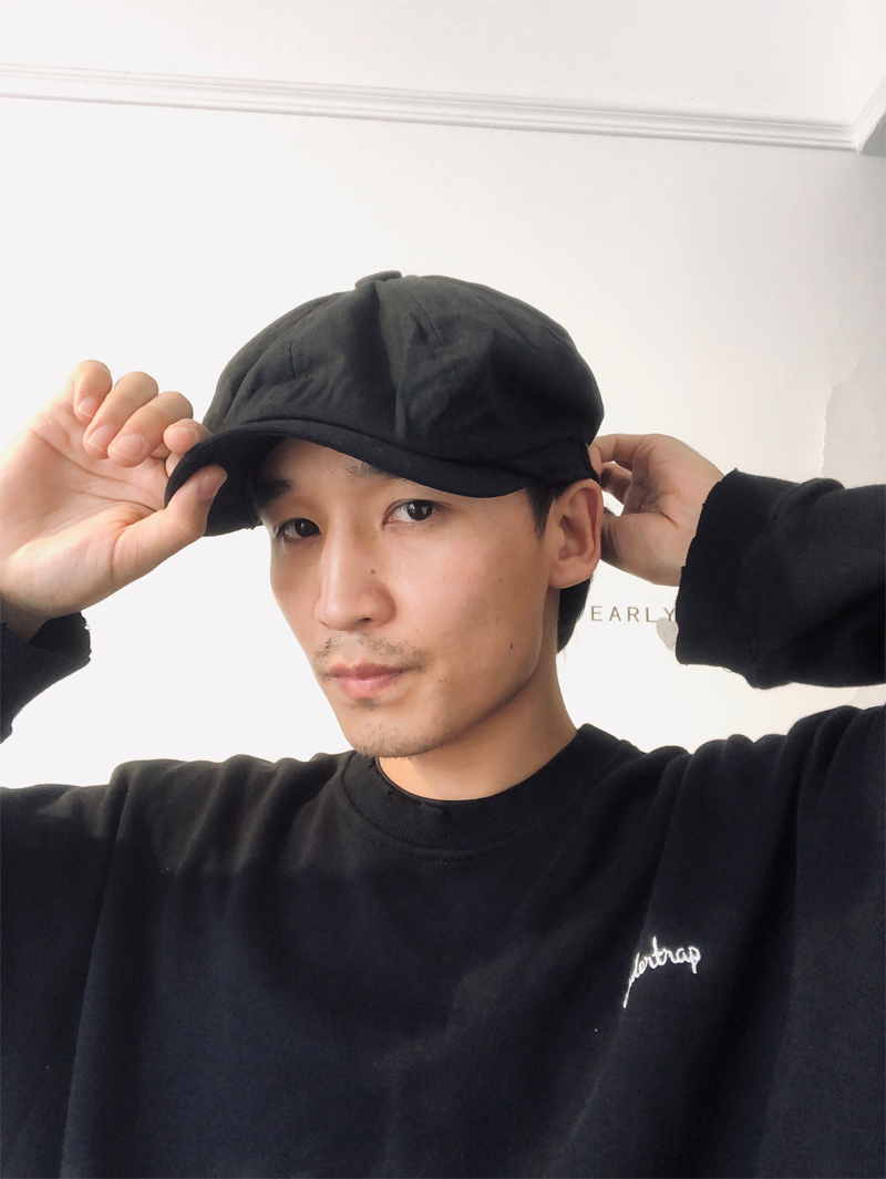 キャップ　メンズ 八角形ワークスタイル綿素材ハンチング帽