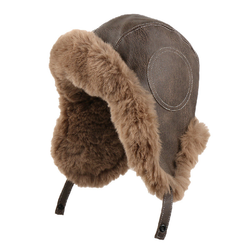 メンズ　キャップ　ファー　耳当て付き　防風　防寒　キャップ