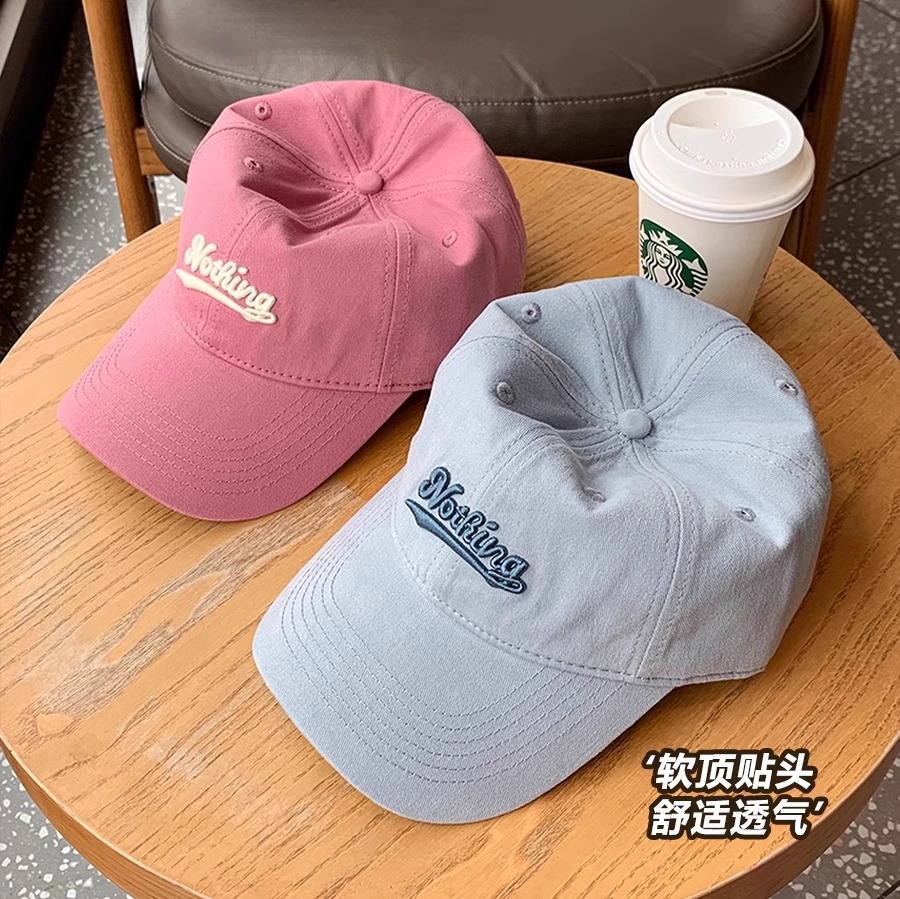 ランニングキャップ ランニングキャップ シンプル刺繍入りスポーツ帽子
