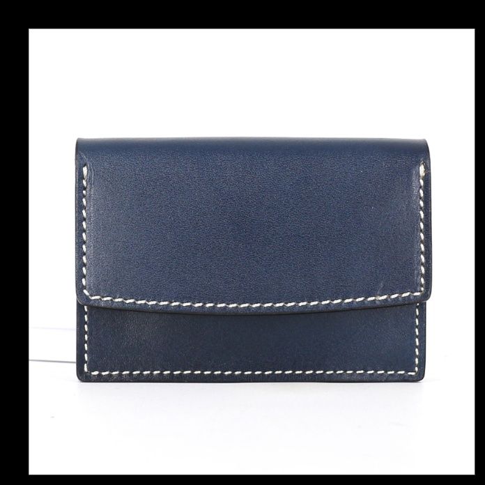 職人手縫いステッチ本革ビジネス名刺入れ