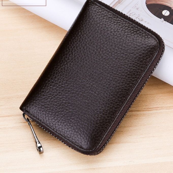 高級型押し革使用ラウンドファスナー名刺入れ