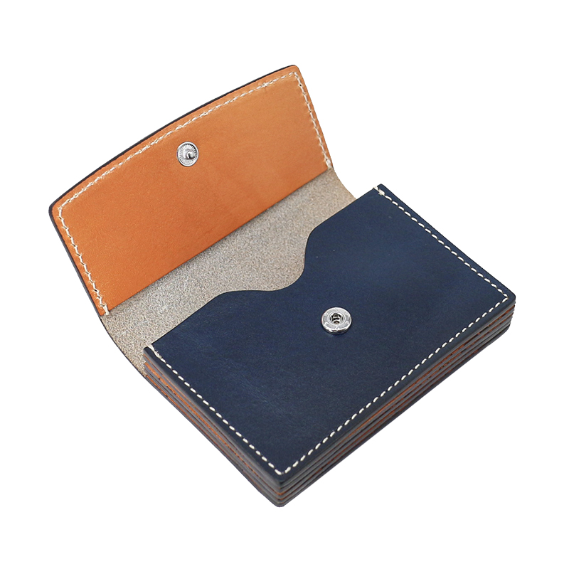 職人手縫いステッチ本革ビジネス名刺入れ