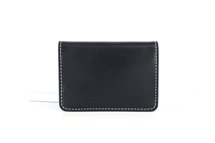 手縫い仕立て本革二つ折りビジネス名刺入れ