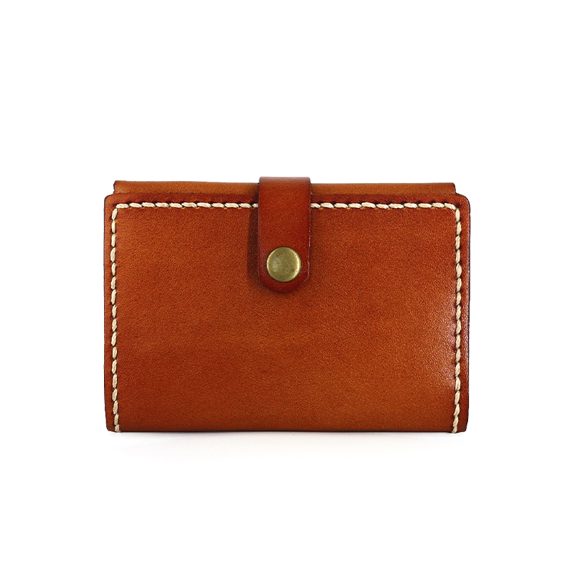 手縫いステッチ本革名刺入れ