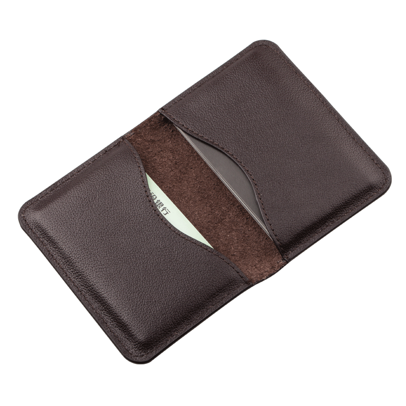 名刺入れ 職人手作り本革薄型名刺入れ