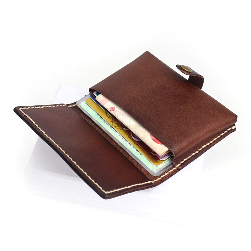 手縫いステッチ本革名刺入れ