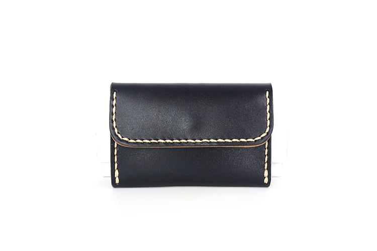 手縫いステッチ仕上げ本革名刺入れ