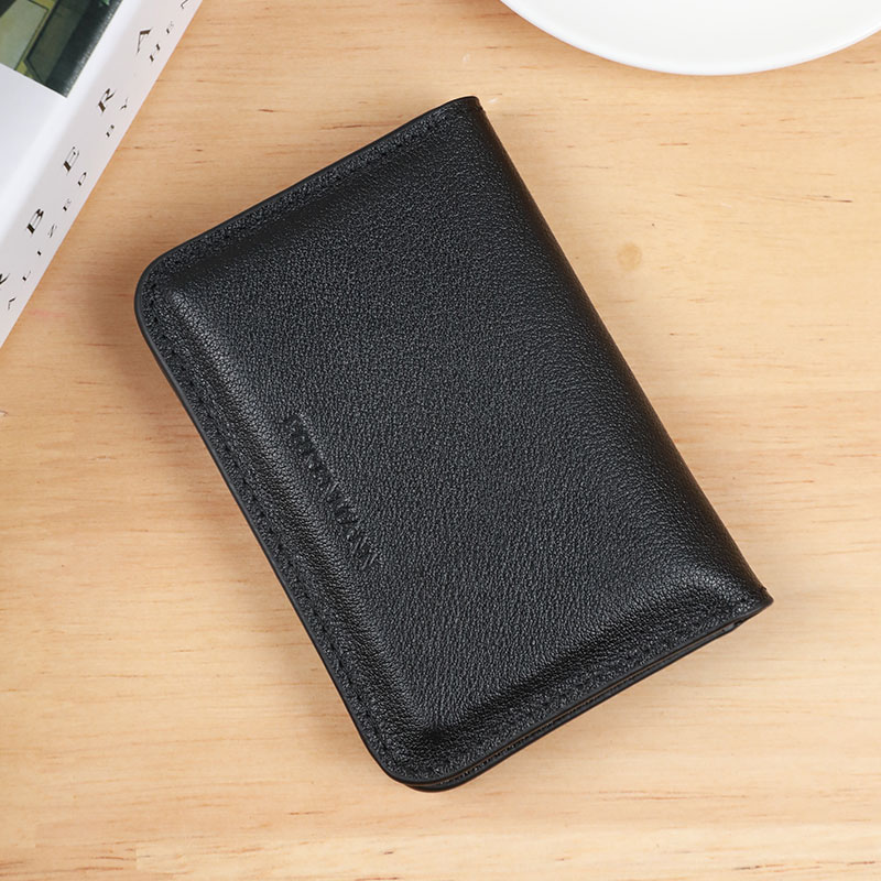 名刺入れ 職人手作り本革薄型名刺入れ