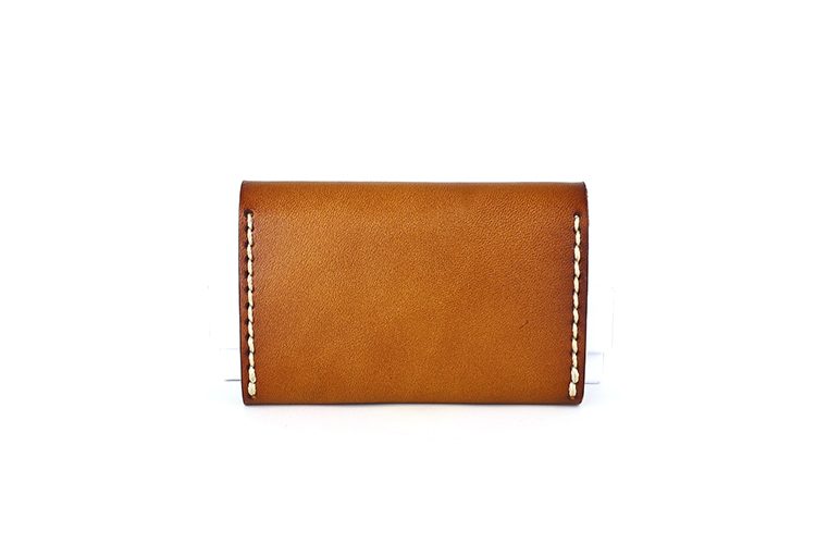 手縫いステッチ仕上げ本革名刺入れ