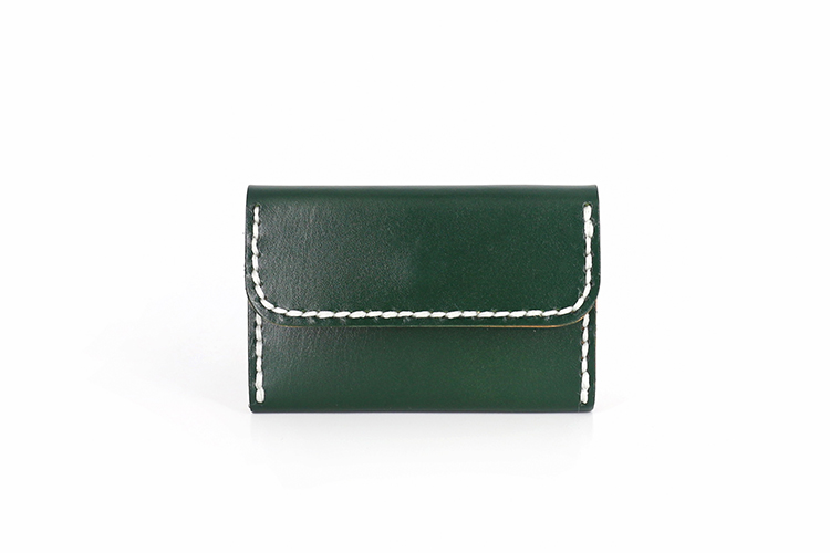 手縫いステッチ仕上げ本革名刺入れ