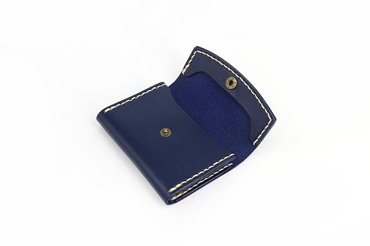 職人手縫い本革フラップ型ビジネス名刺入れ