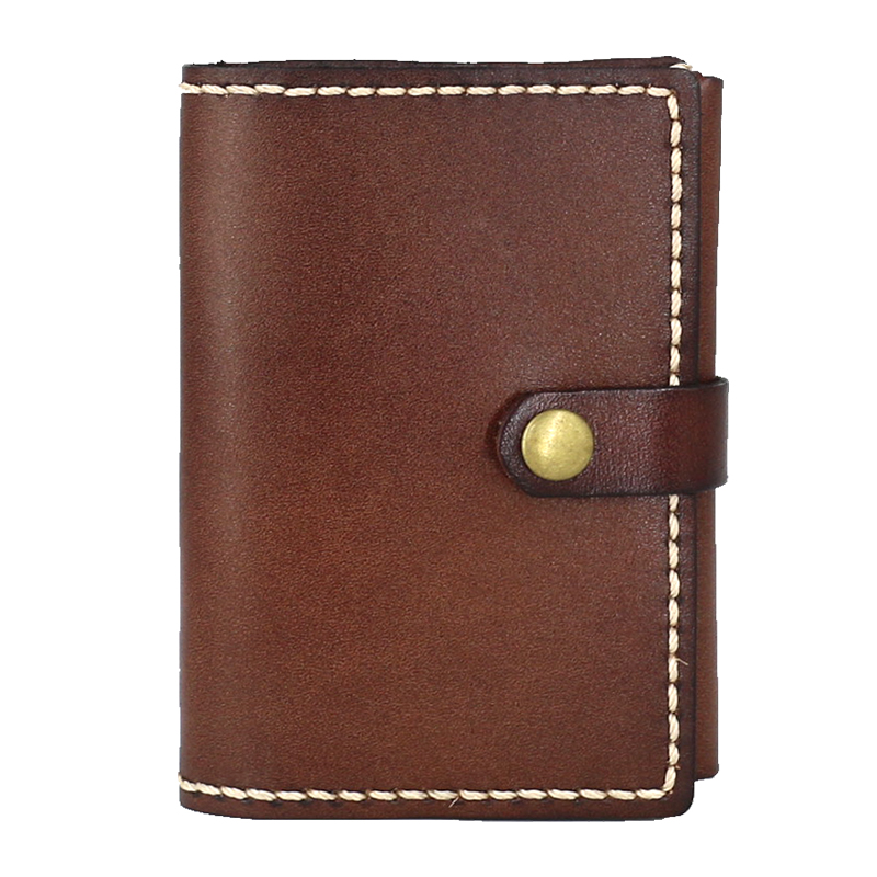 手縫いステッチ本革名刺入れ