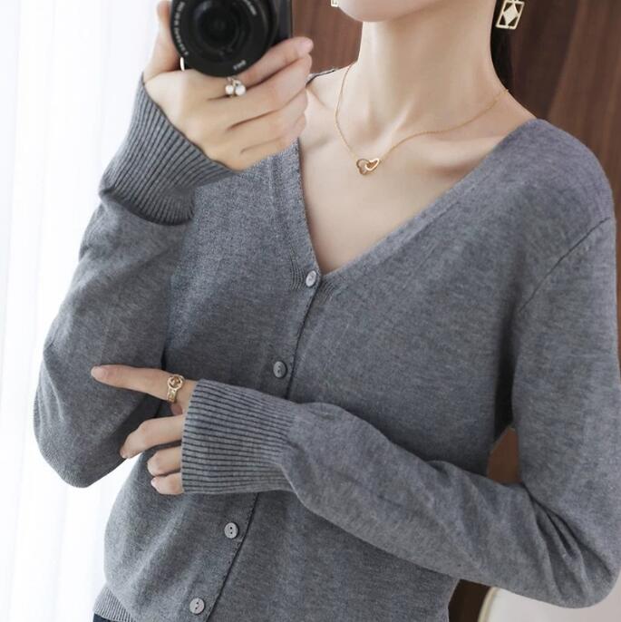 レディースカーディガン ショート丈ニットカーディガン レディース 5色展開 大人気