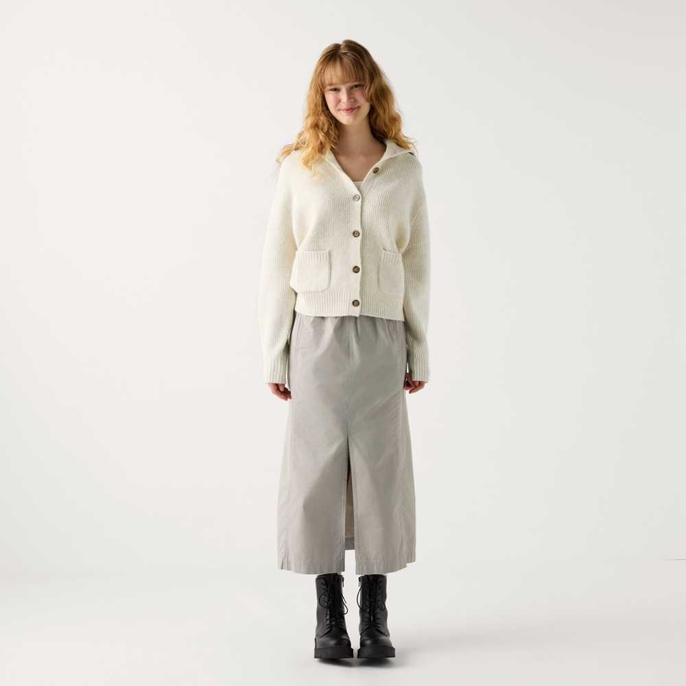 レディースカーディガン モコモコ あったか リブニットカーディガン