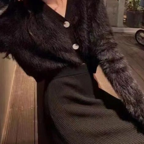 レディースカーディガン ショート丈ふわもこニットカーディガン レディース 5色展開 フリーサイズ