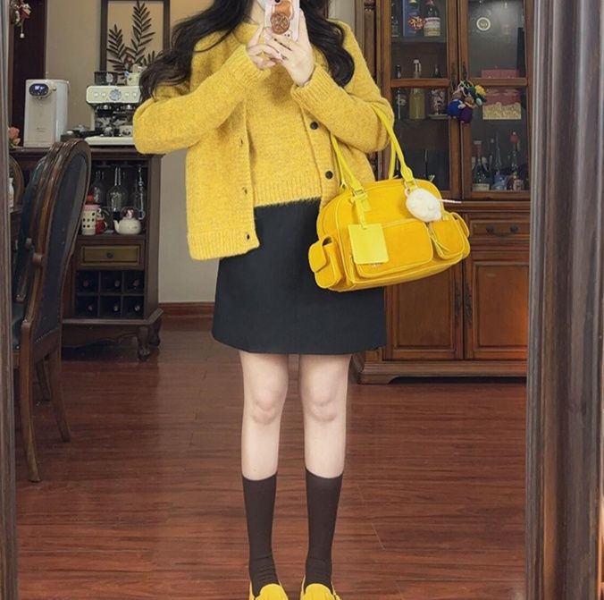 レディースカーディガン ふわもこ温感ショートカーディガン