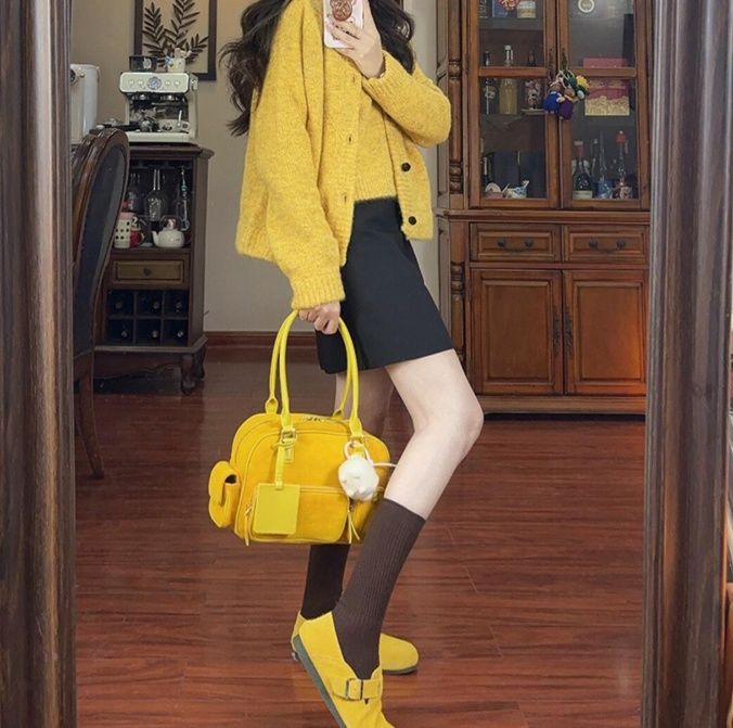 レディースカーディガン ふわもこ温感ショートカーディガン