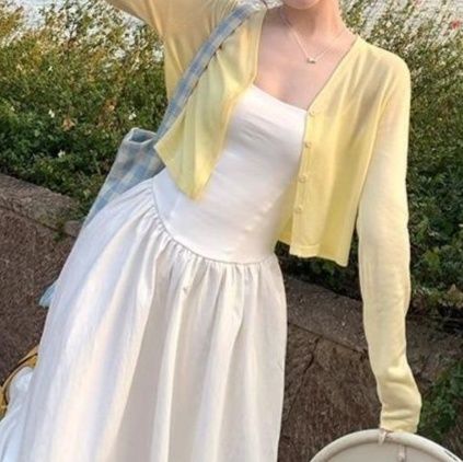 レディースカーディガン 月光の優しさ 薄手ショート丈