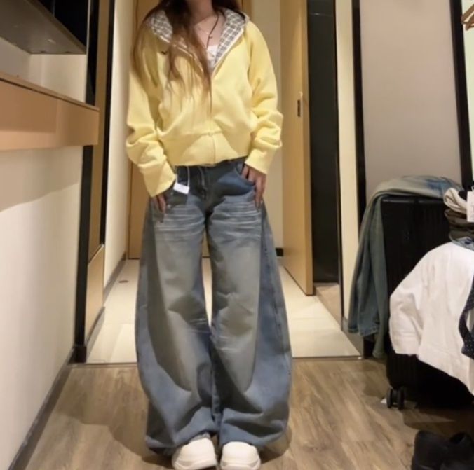 レディースカーディガン ゆったりシルエット前開きニットカーディガン