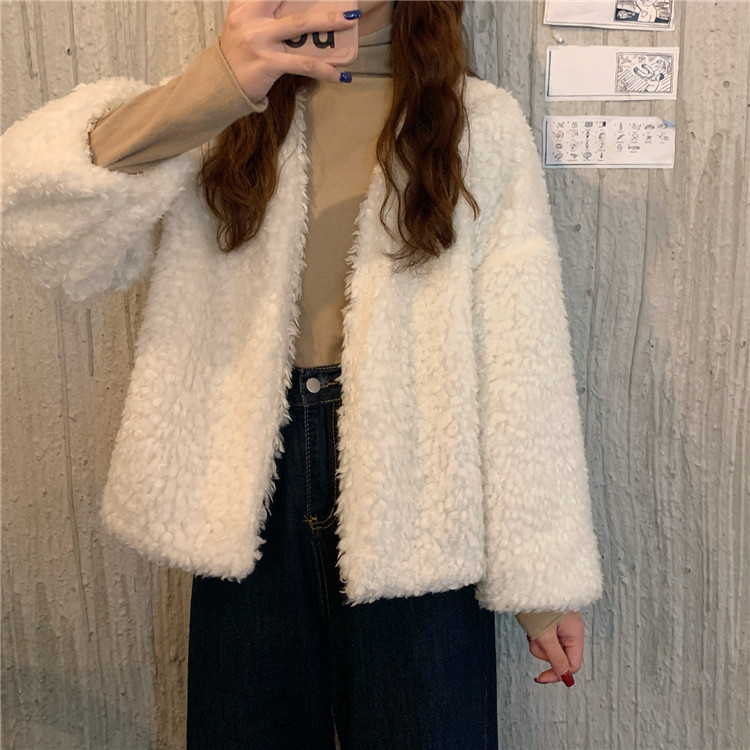 レディースカーディガン 冬の重ね着に最適 ミドル丈ふわもこカーディガン 暖かい厚手